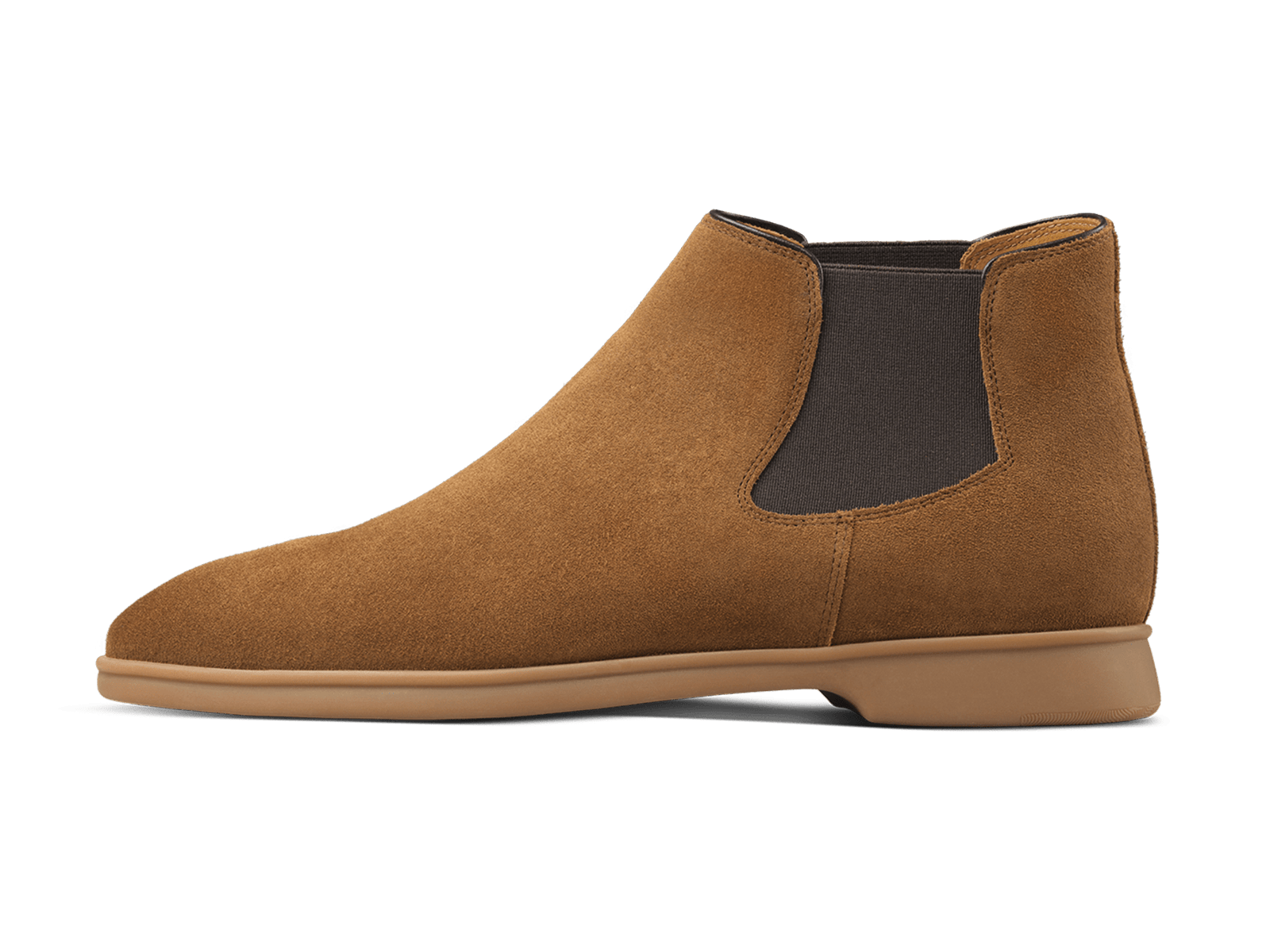 Rover Boots in Earth Glove Suede Caramel Sole