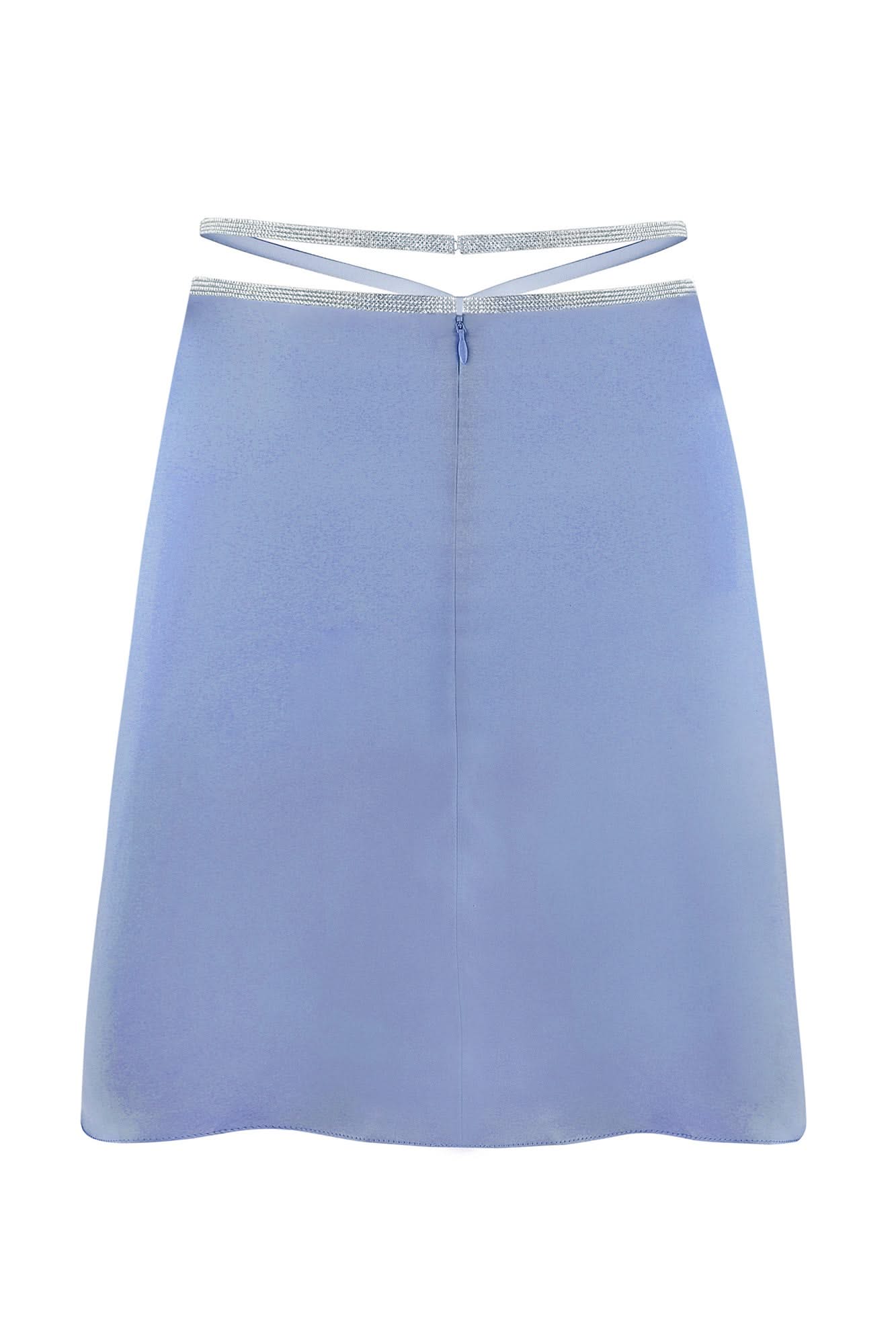SILK SKIRT MINI - Sky Blue