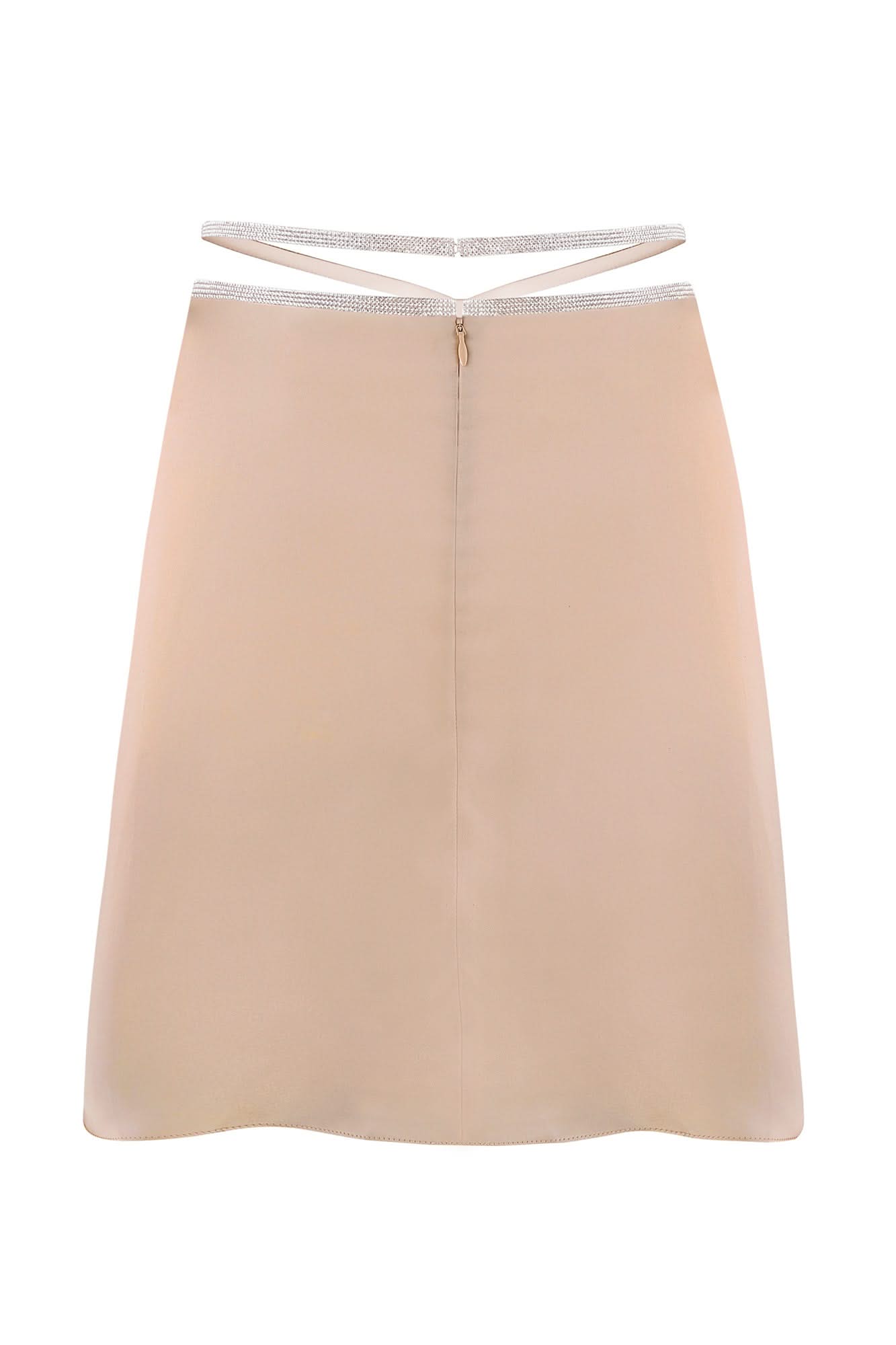 SILK SKIRT MINI - Champagne Gold