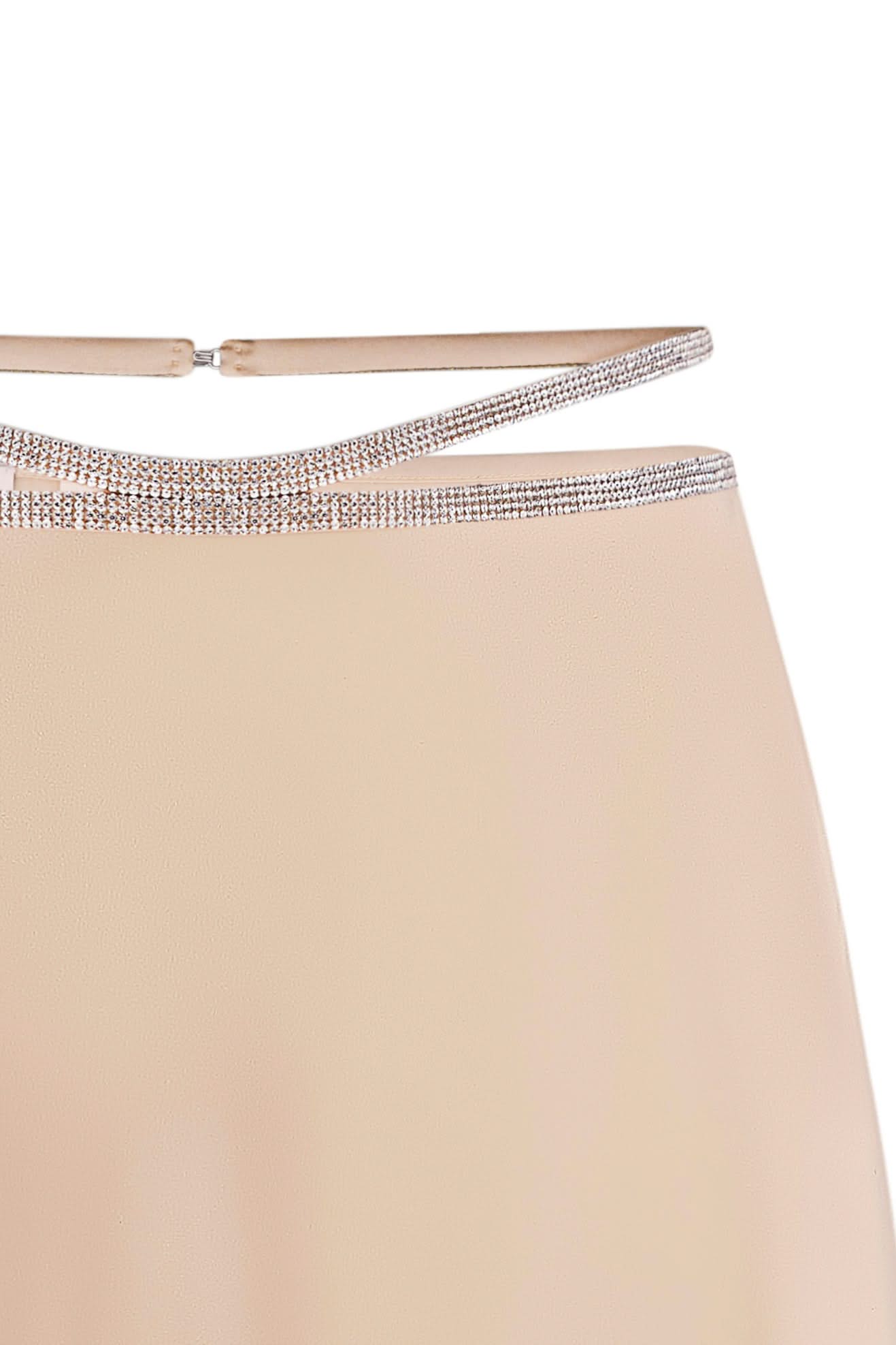 SILK SKIRT MINI - Champagne Gold