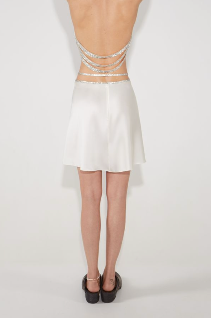 SILK SKIRT MINI - Ivory