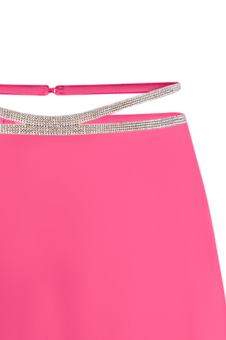 SILK SKIRT MINI - Pink