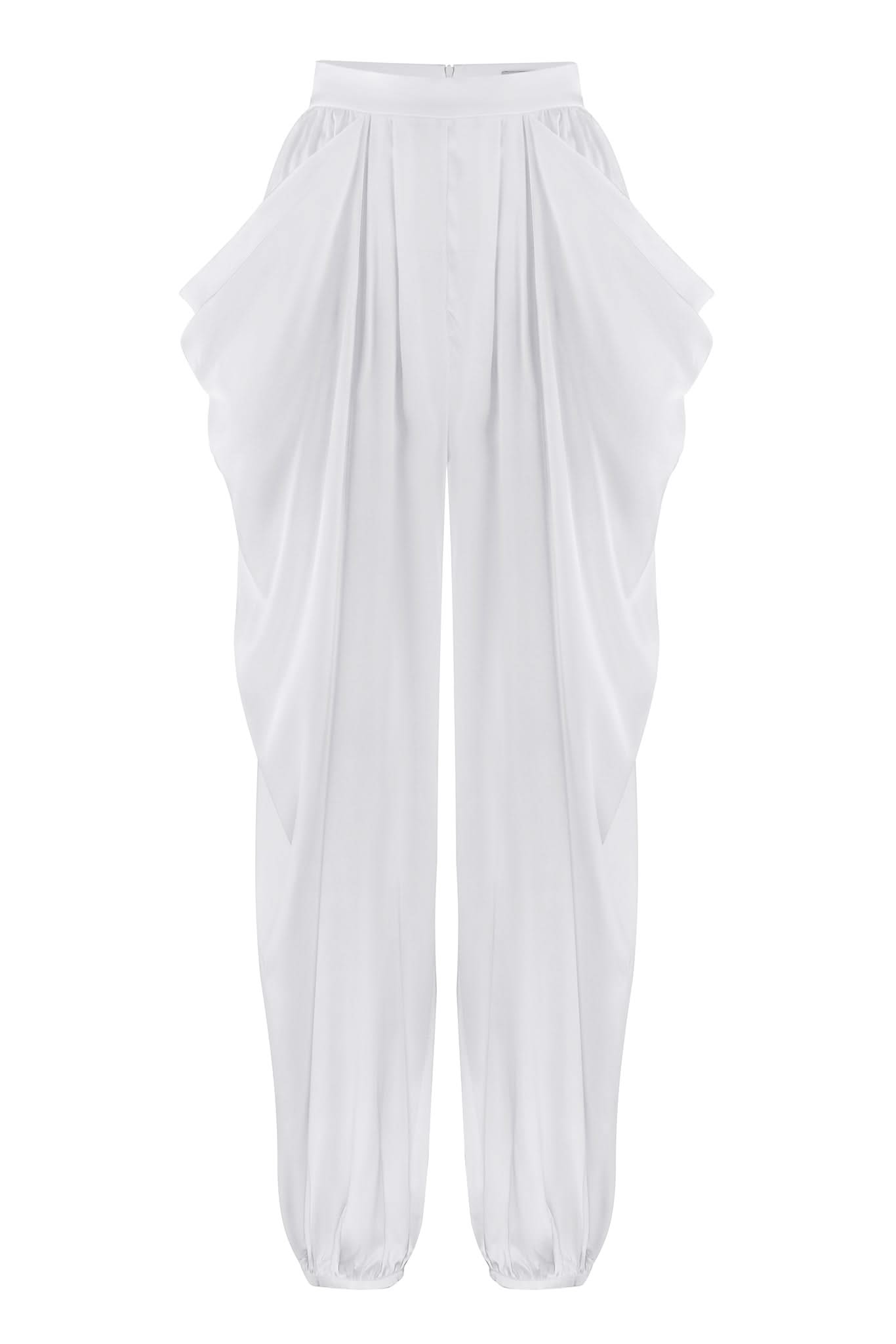 NIMA SILK TROUSERS - Ivory
