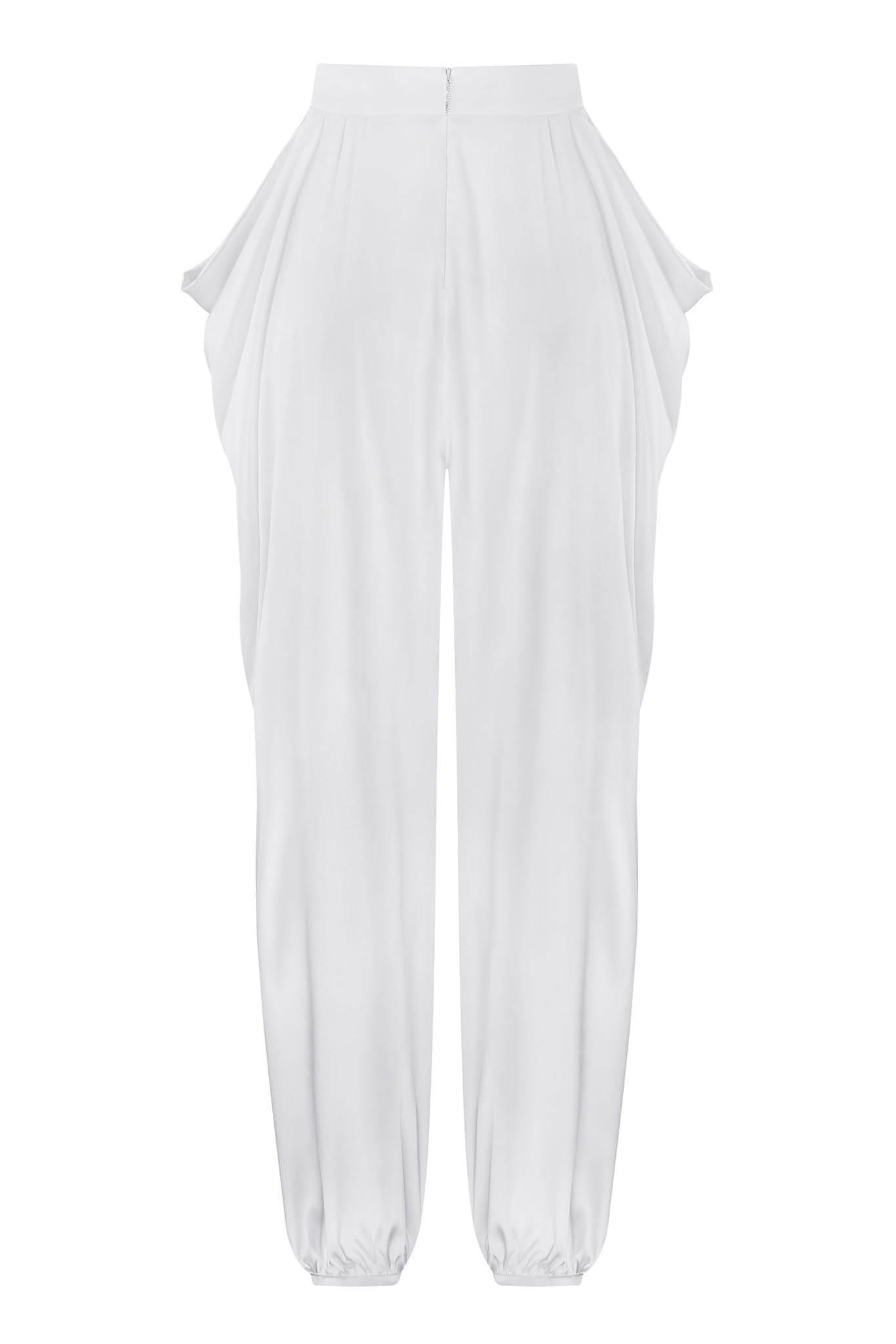NIMA SILK TROUSERS - Ivory
