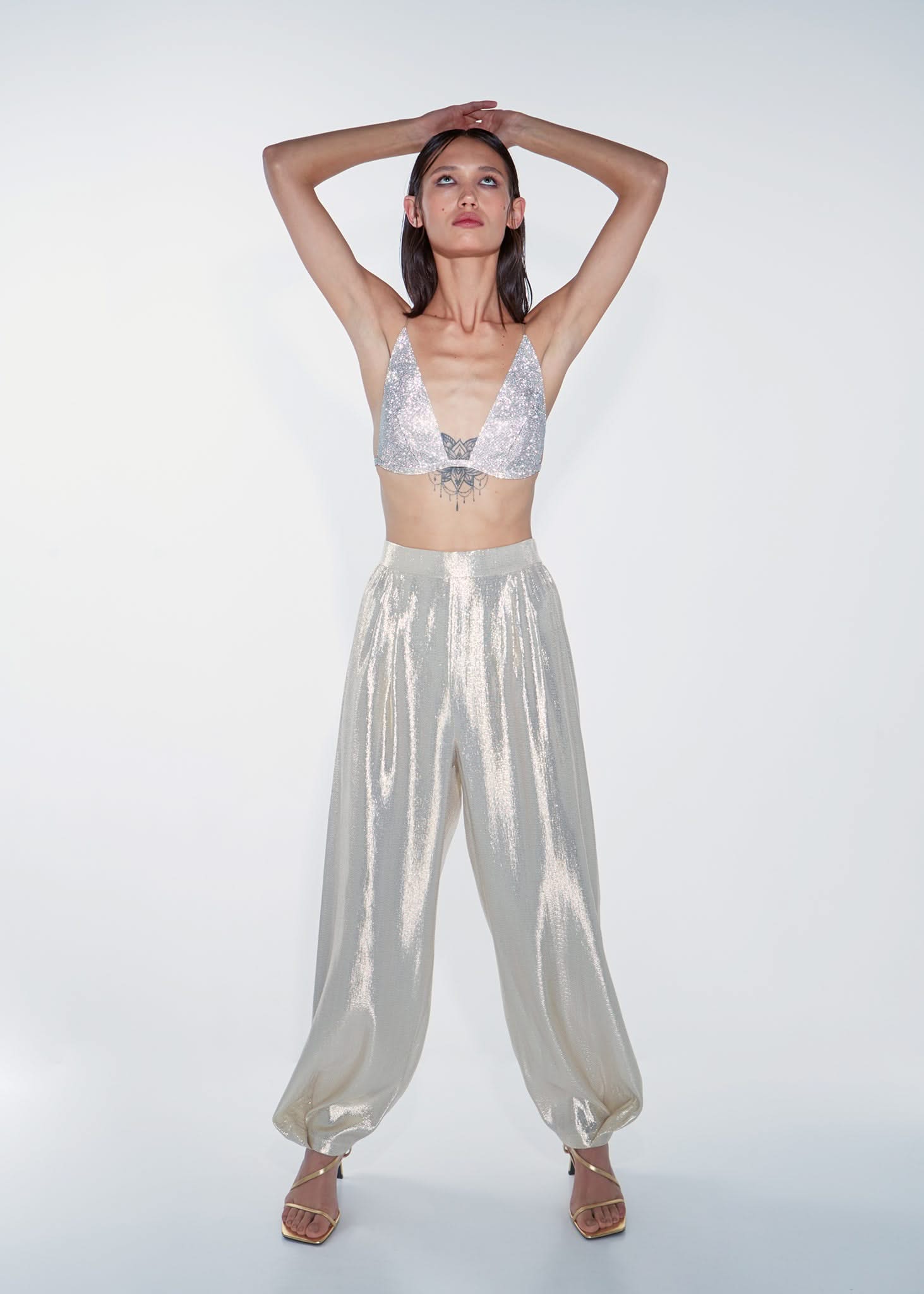 THALIA TROUSERS - Light Gold