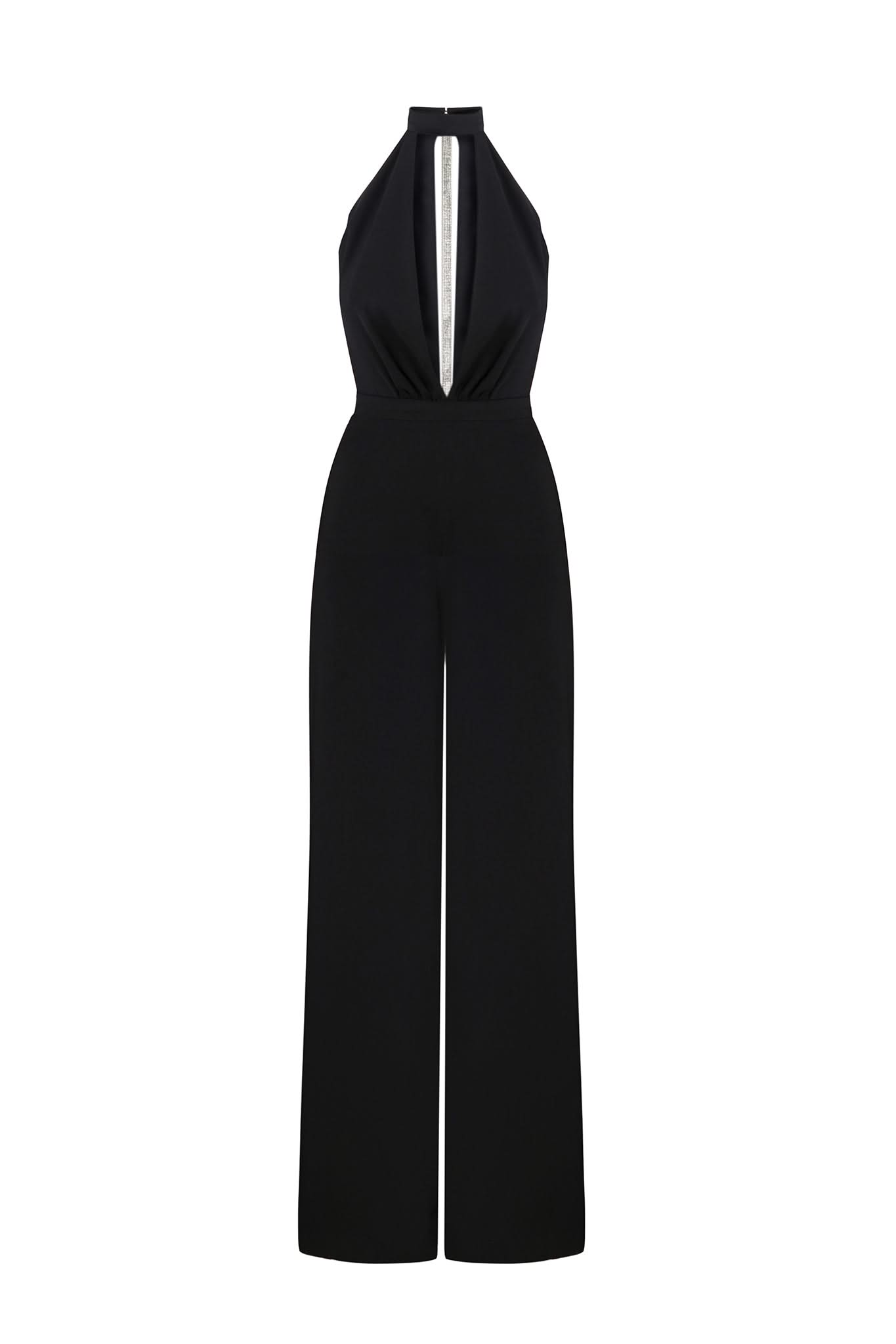 "V" JUMPSUIT - Black