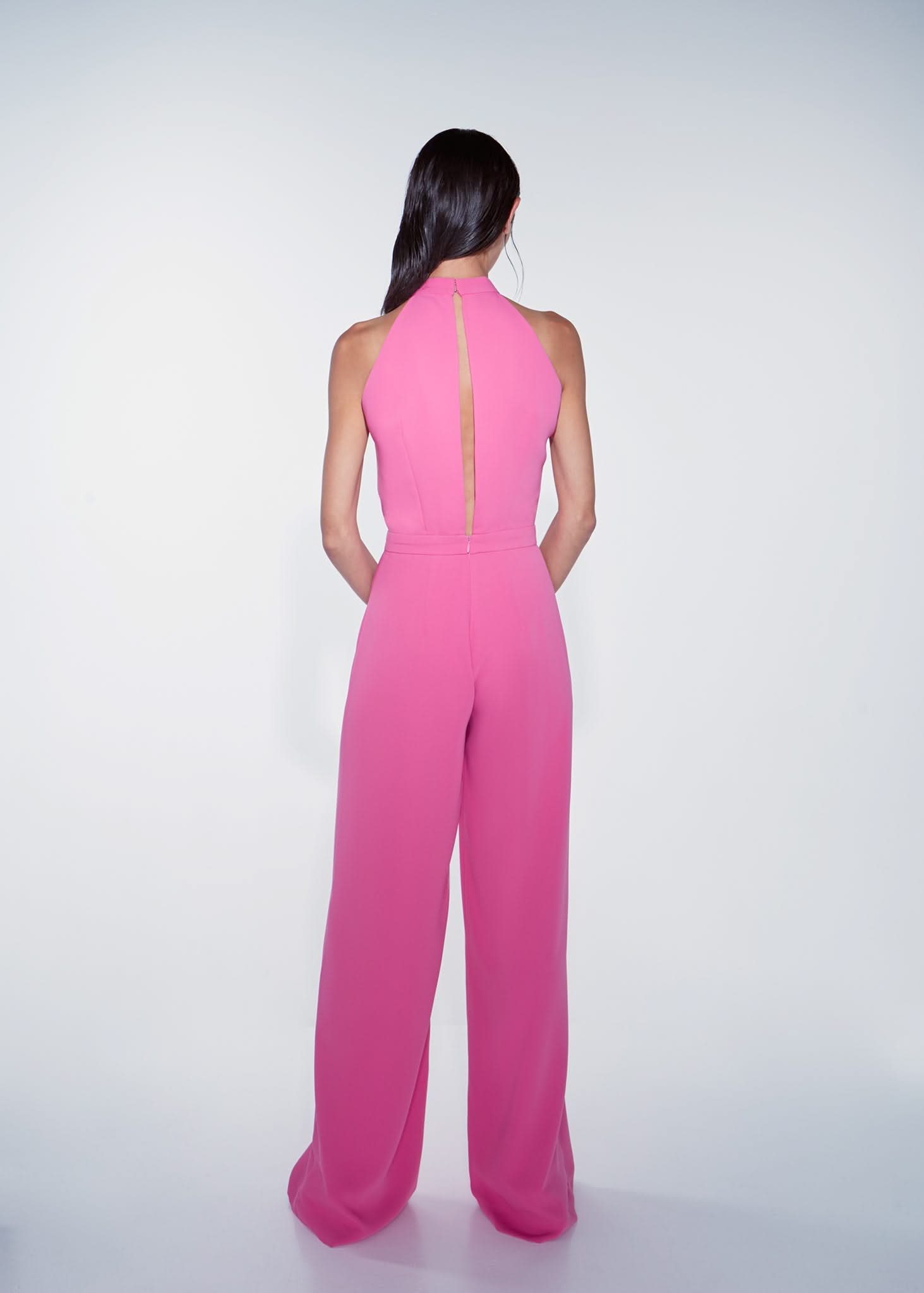 "V" JUMPSUIT - Pink