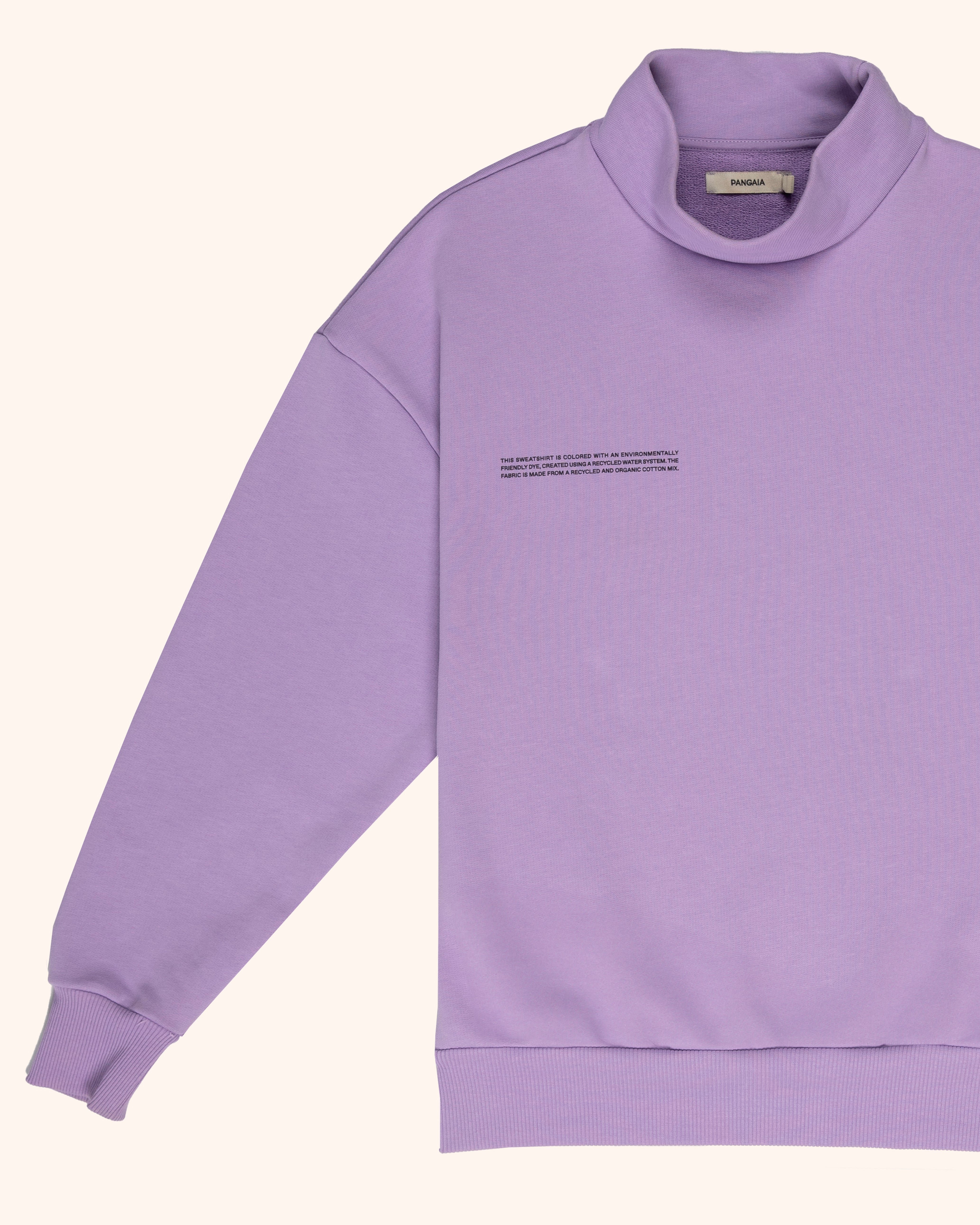 High Neck Midweight Sweatshirt - Orchid Purple