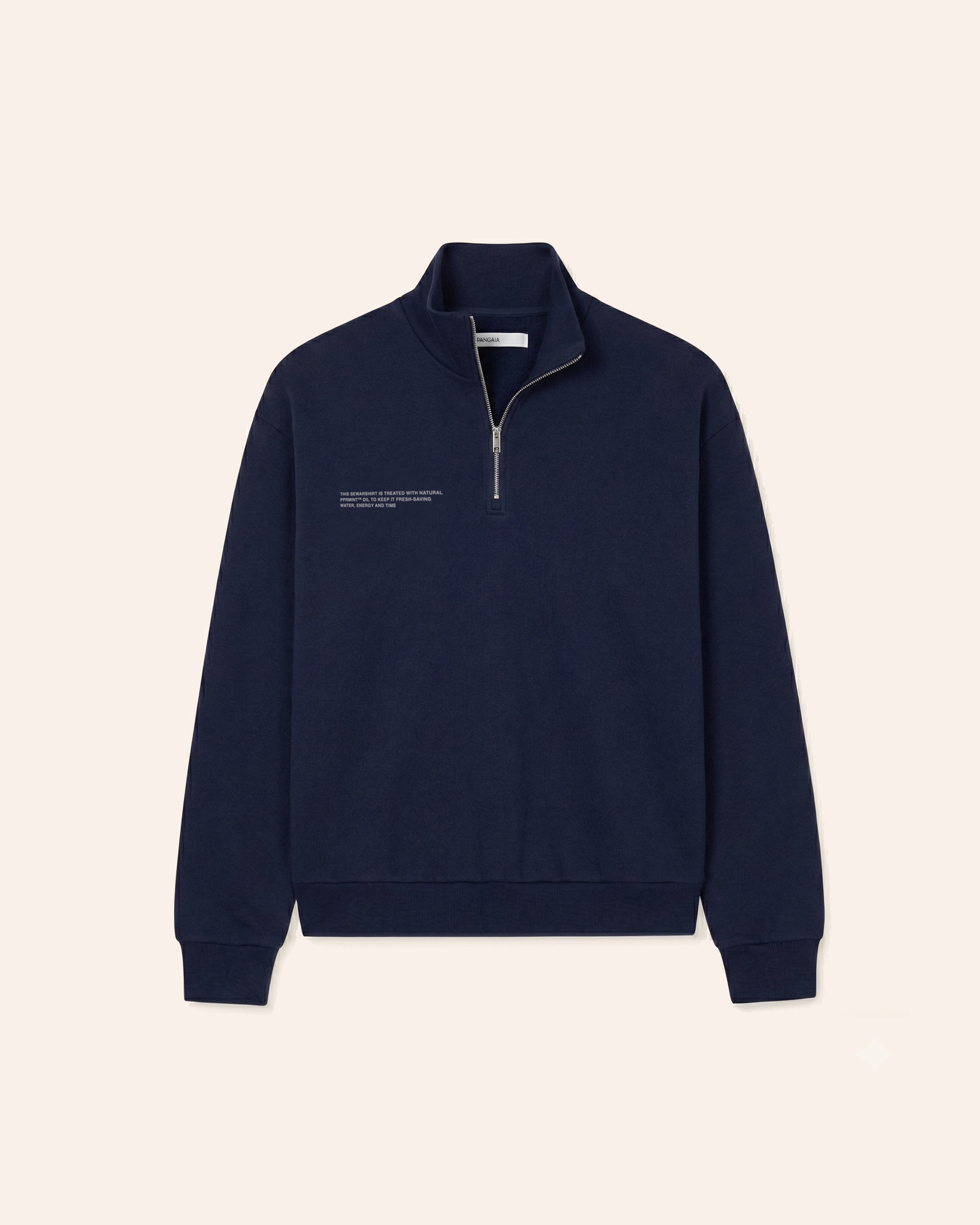 Midweight Half Zip Sweatshirt Navy - Navy Blue