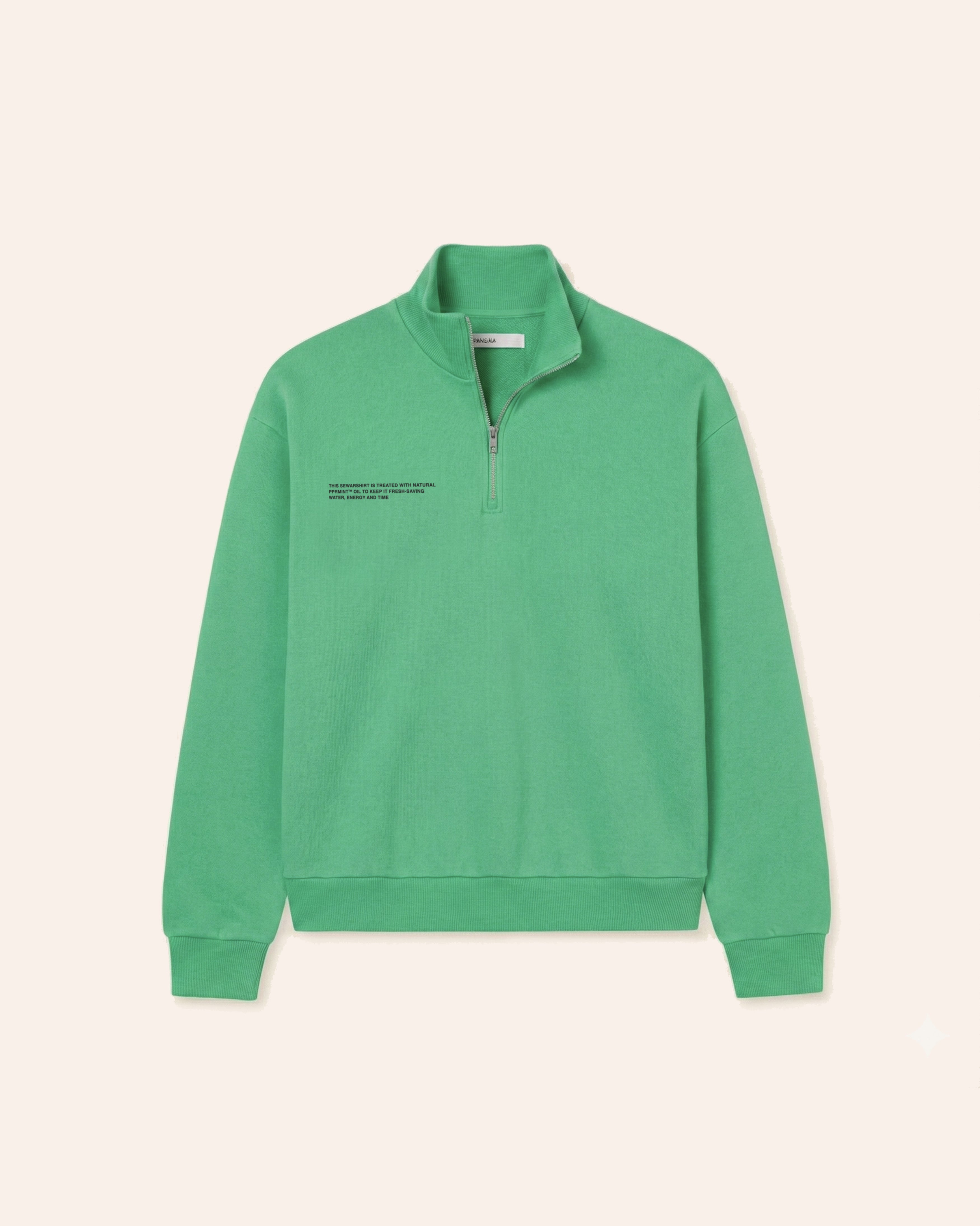 Midweight Half Zip Sweatshirt - Jade Green