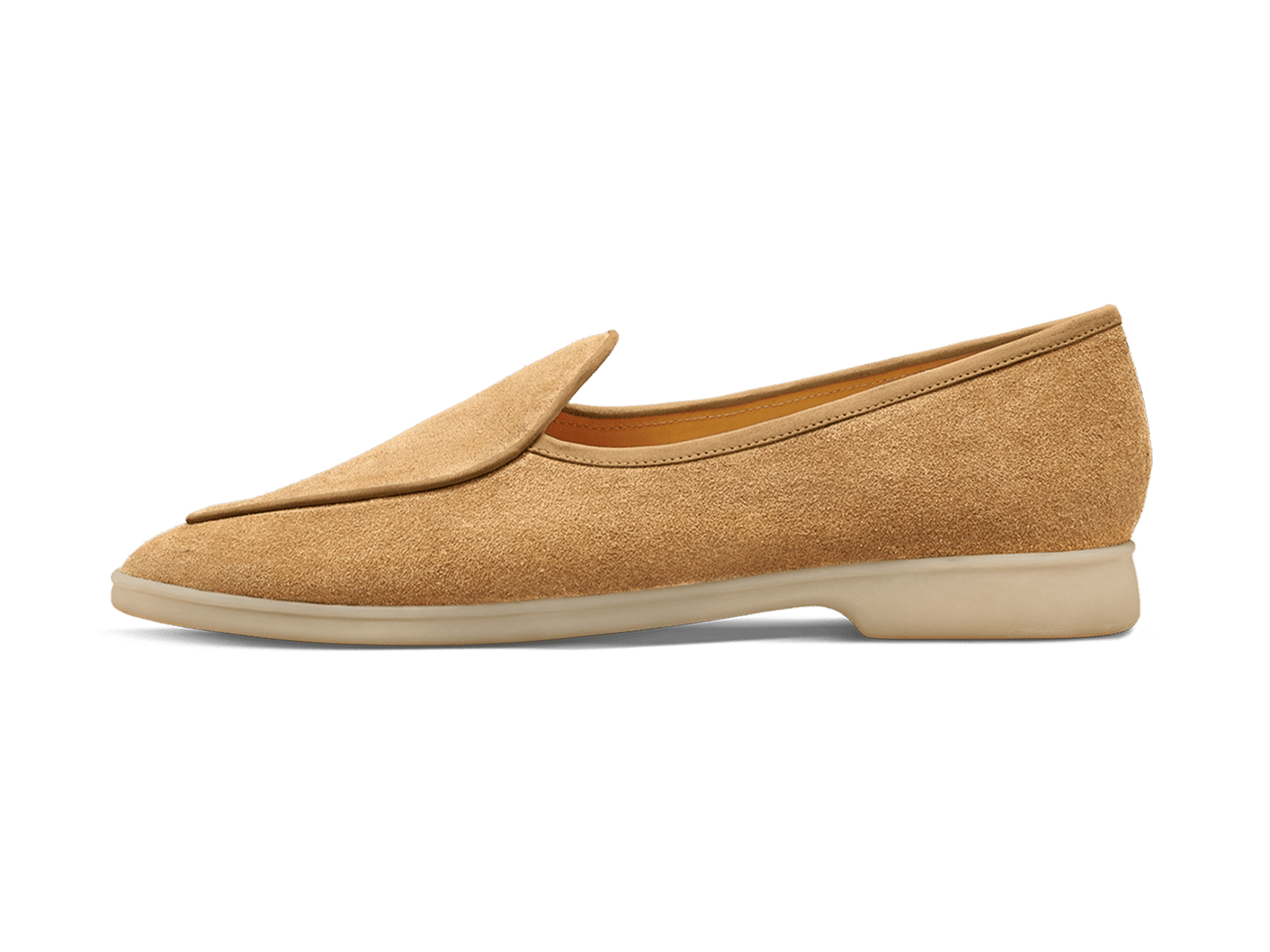 Stride Loafers in Clay Glove Suede Natural Sole