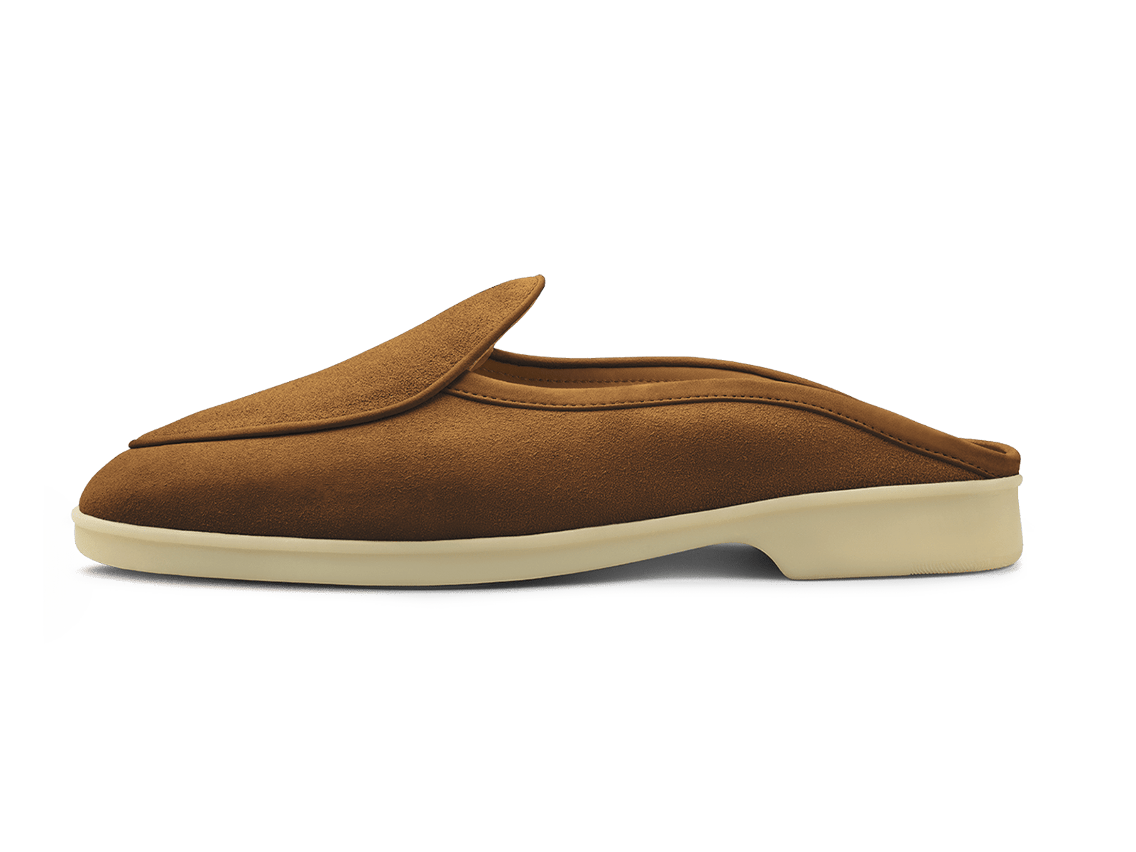 Stride Mule Loafers in Earth Glove Suede Natural Sole