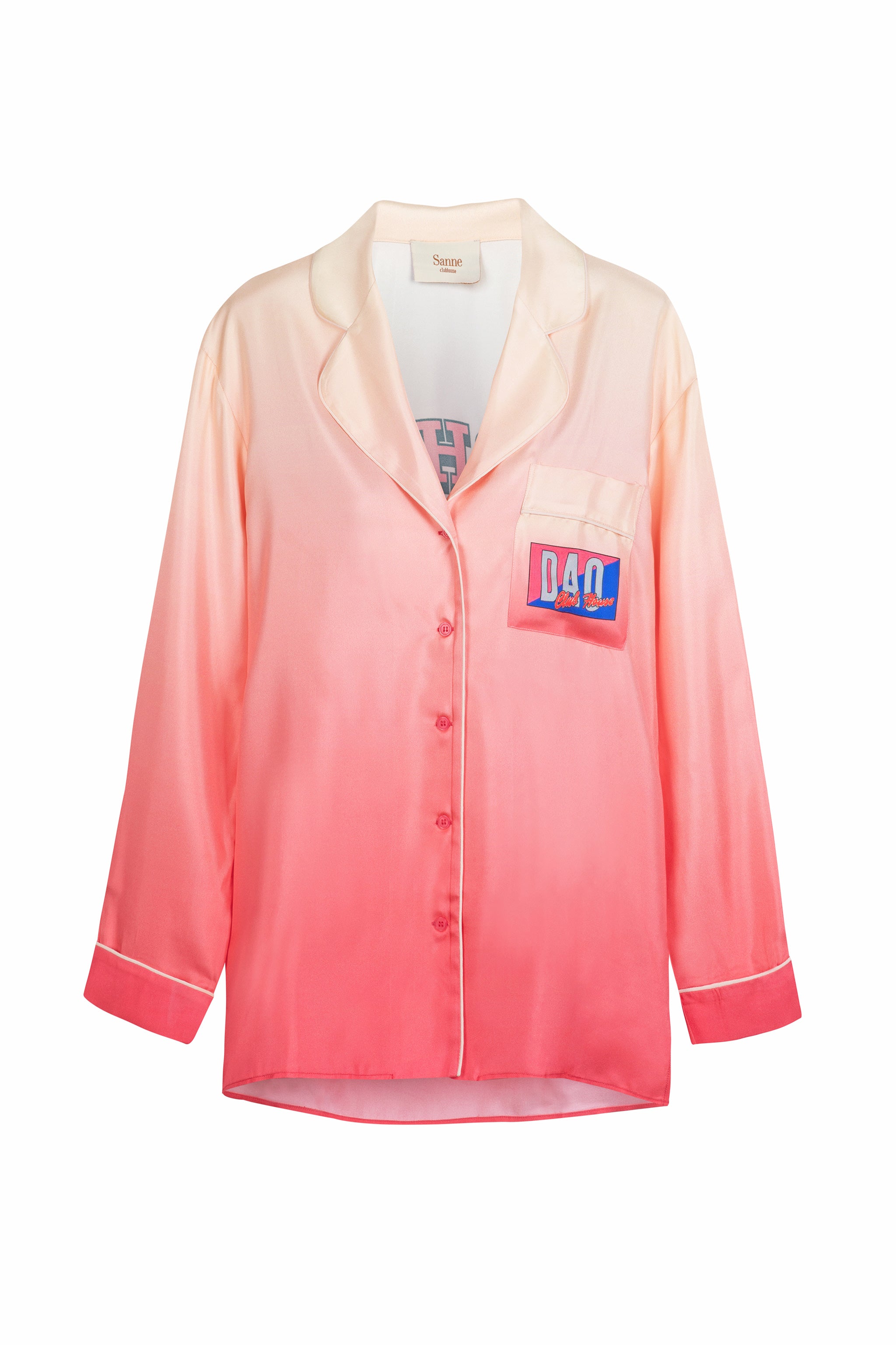 Lunar White Shirt - pink/white