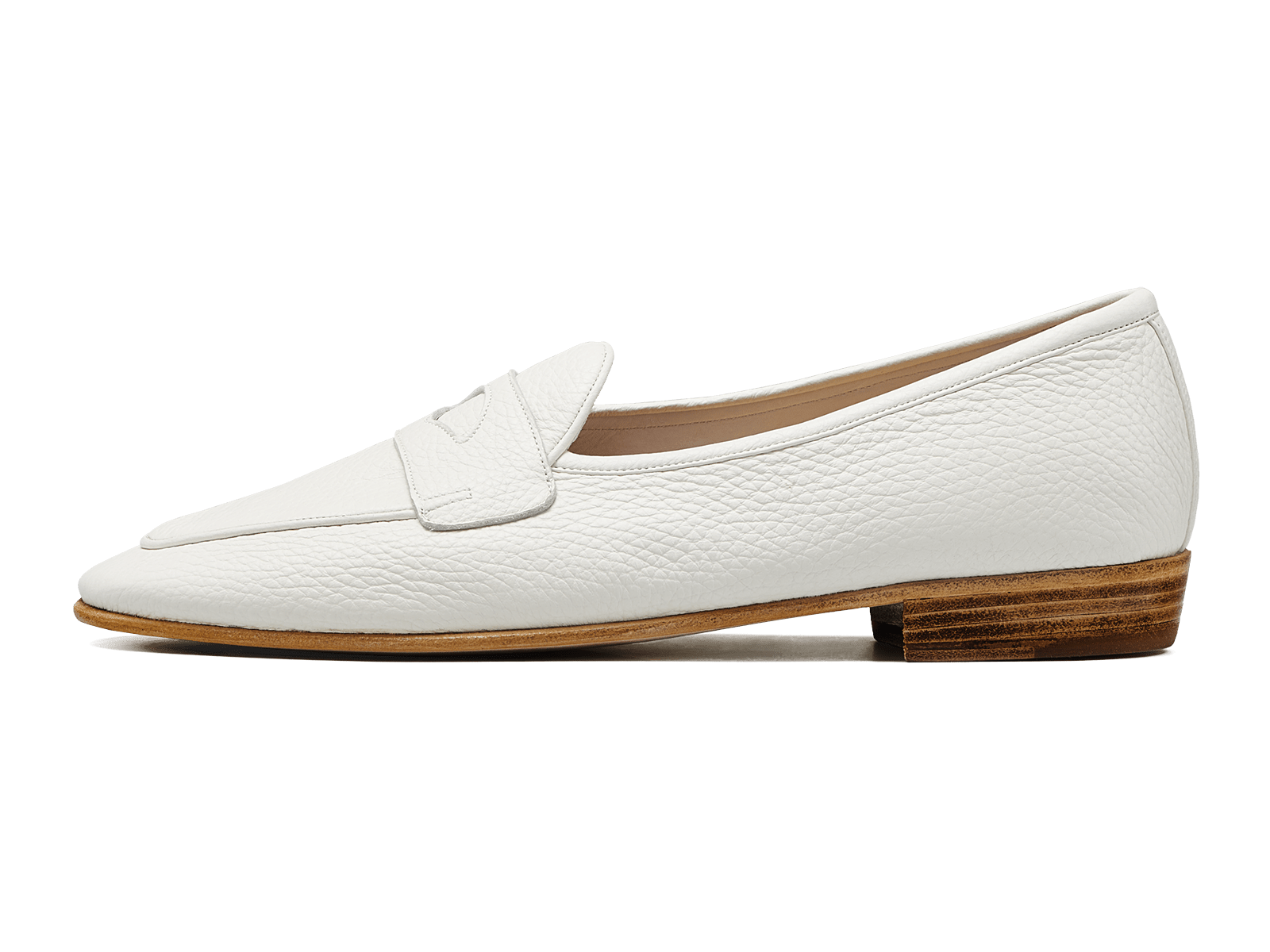 Sagan Classic Ginkgo Loafers in Blanc Cassé Deerskin