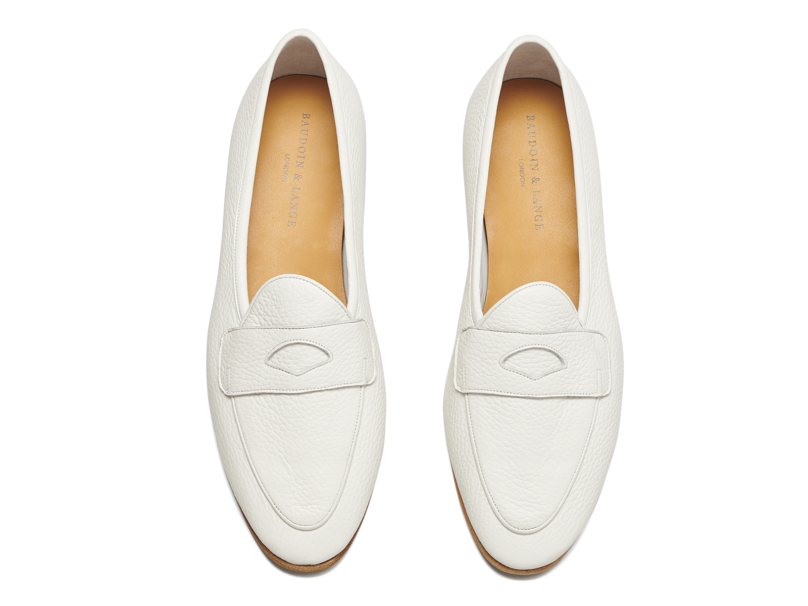 Sagan Classic Ginkgo Loafers in Blanc Cassé Deerskin