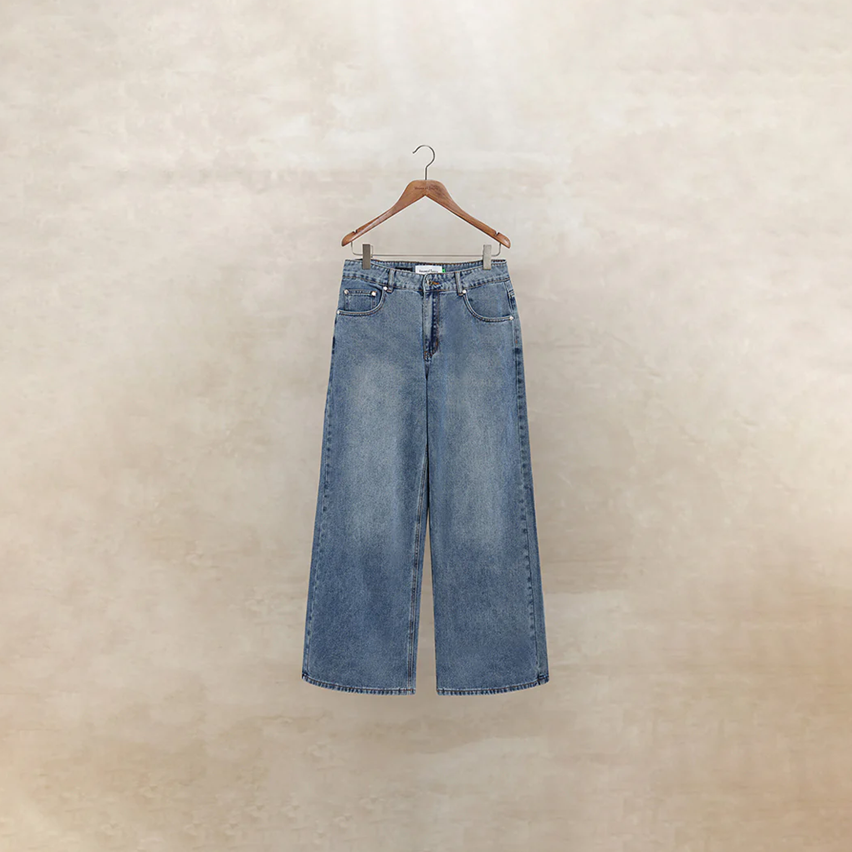 CLASSIC BLUE WIDE LEG DENIM