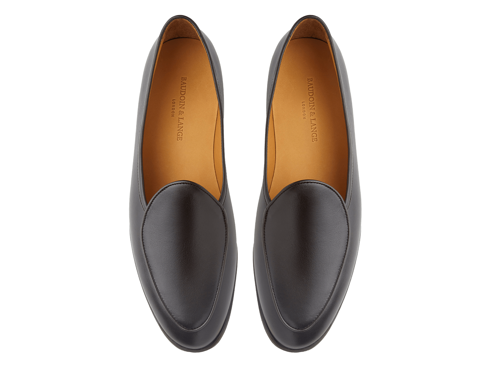Stride Loafers in Dark Brown Milled Calf