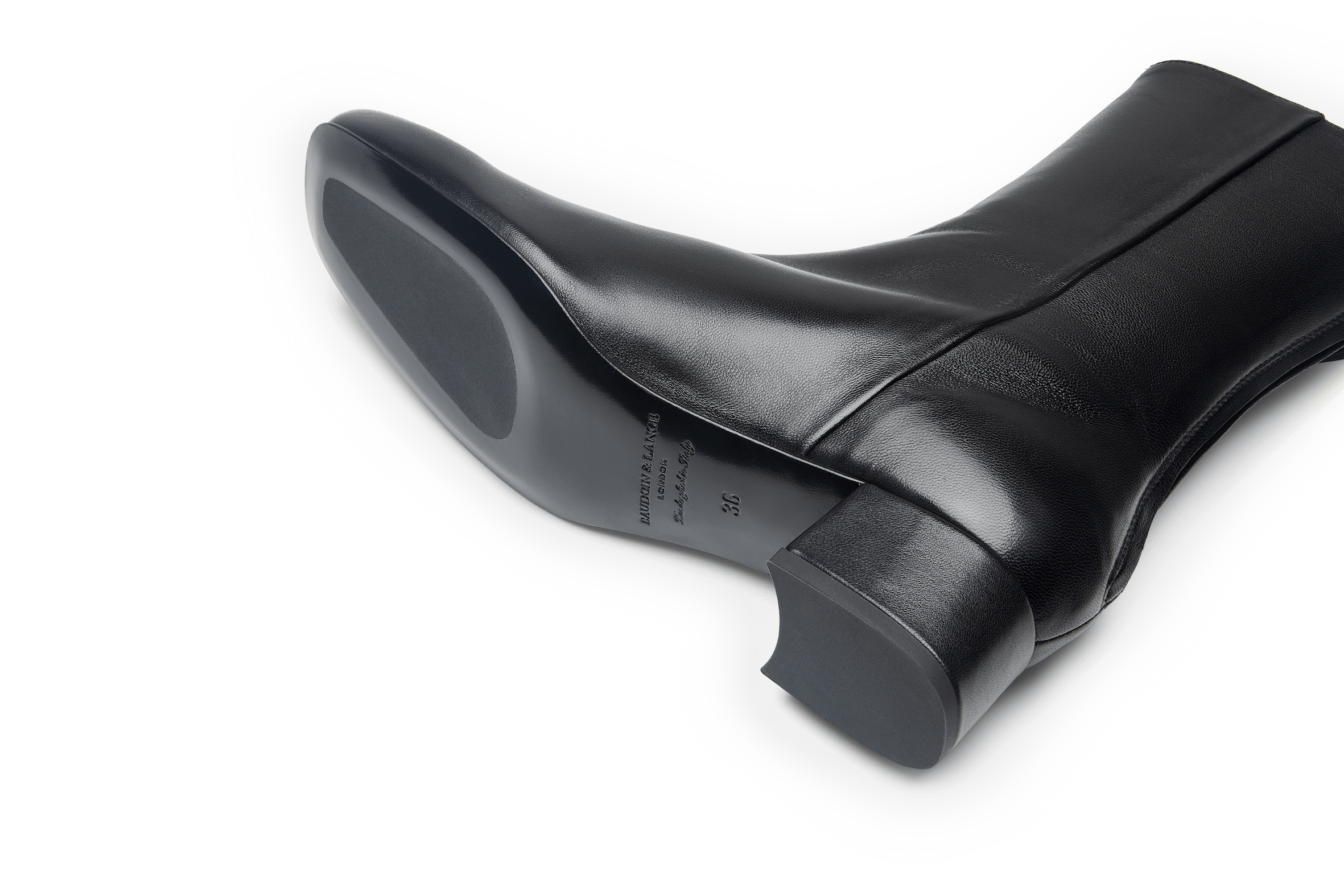 Debbie High Boots in Nero Nappa