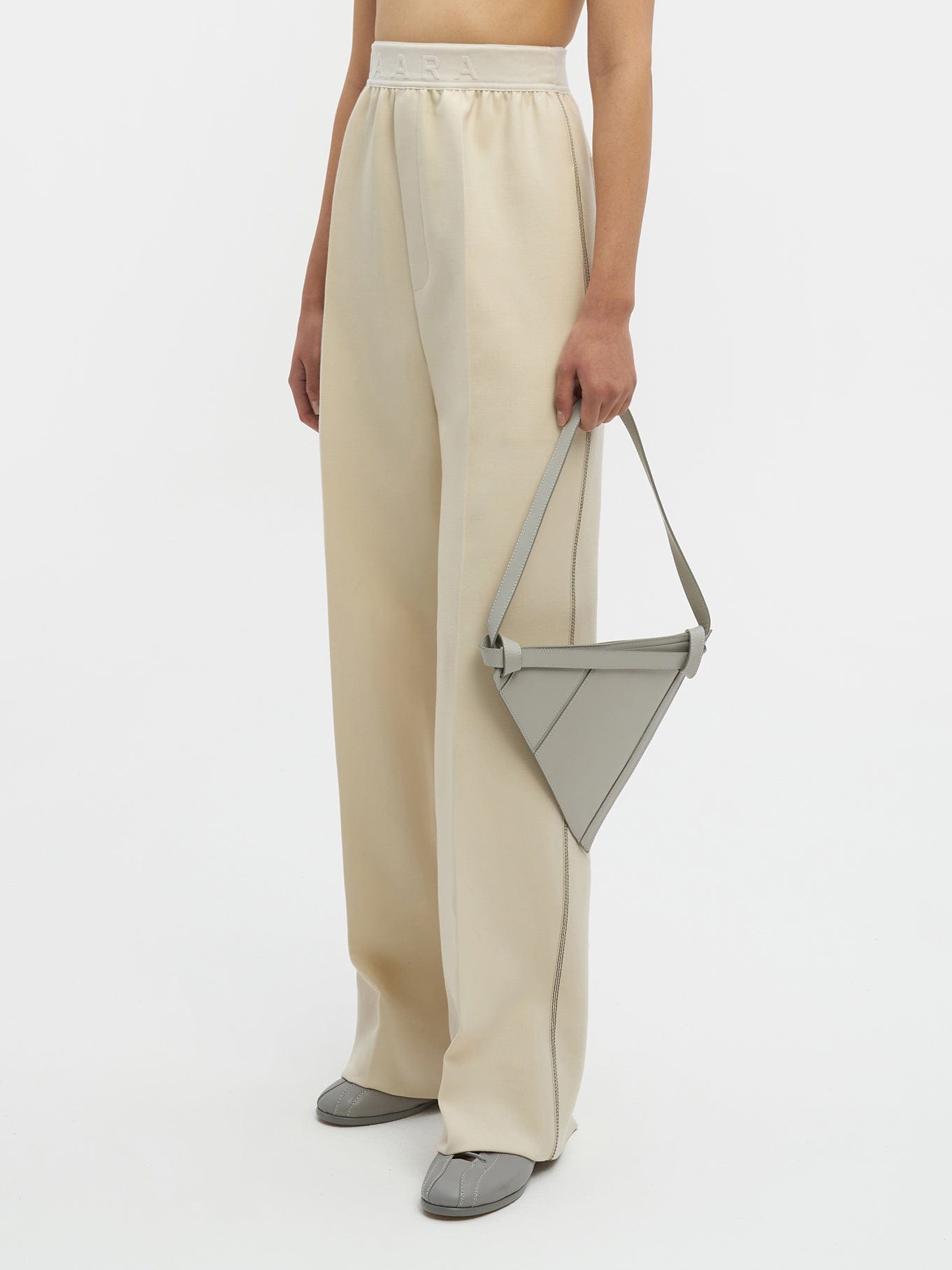 Tailored Wide Leg Trouser Ivory