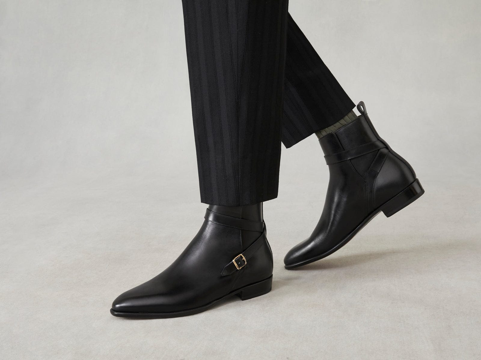 Watts Jodhpur Boot in Black Calf