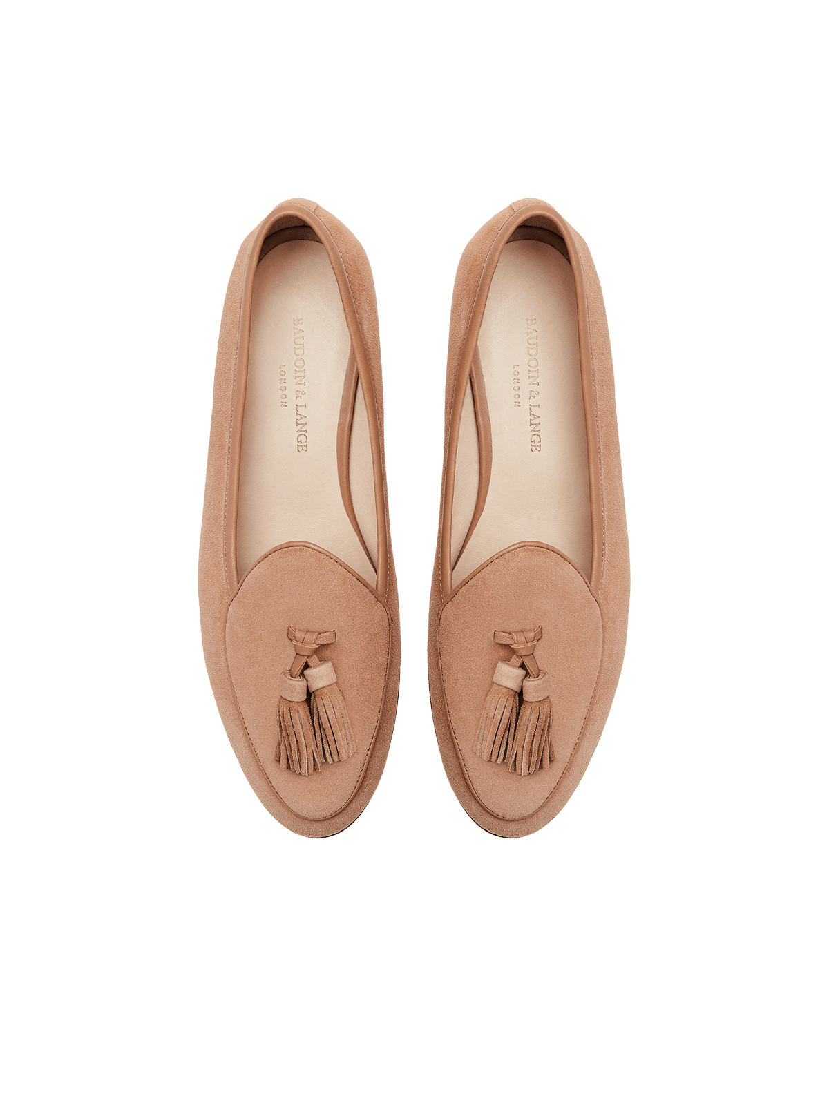 Sagan Tassel Loafers in Alezan Clair Luxe Suede