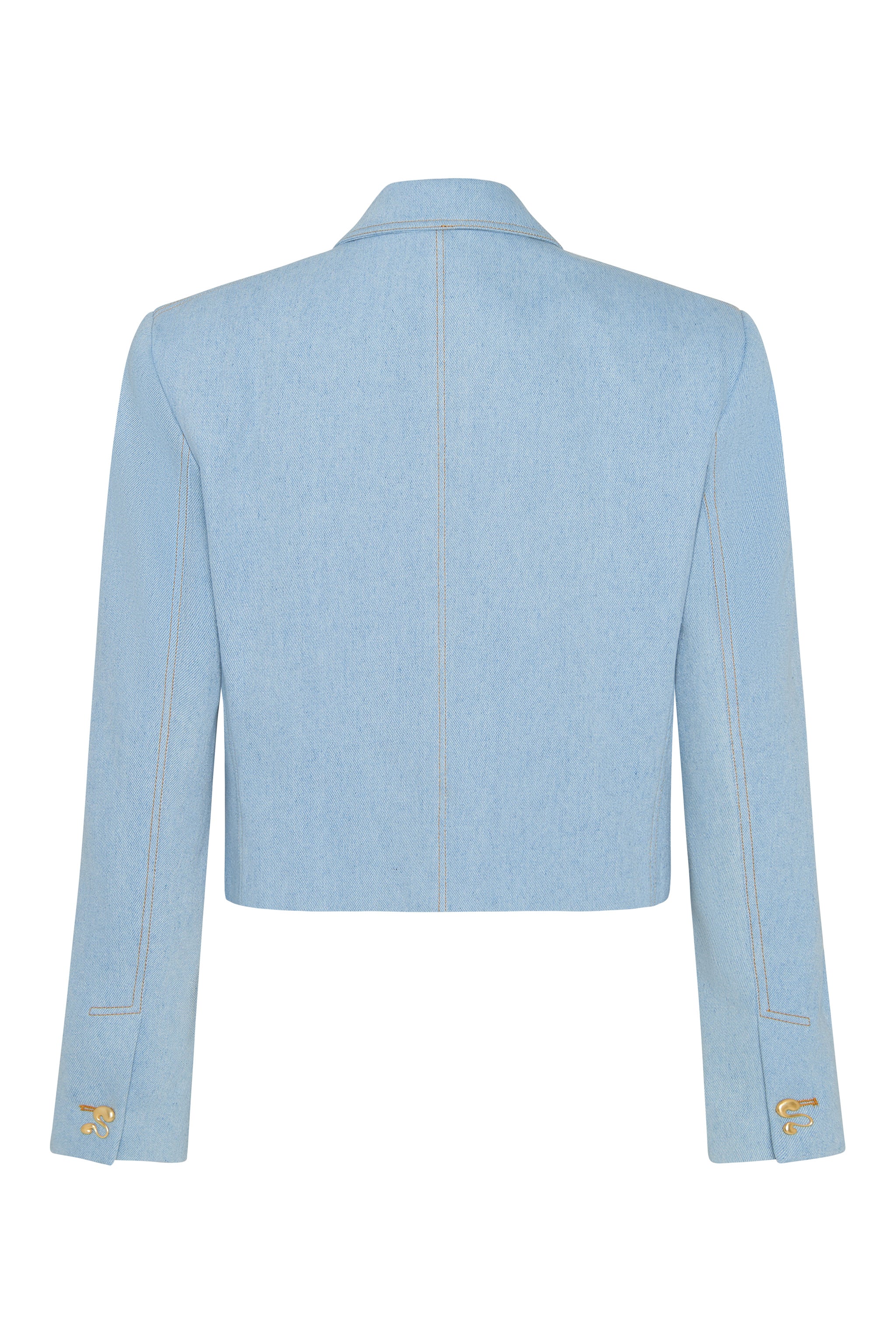 Cosmic Voyage Cropped Jacket - Blue