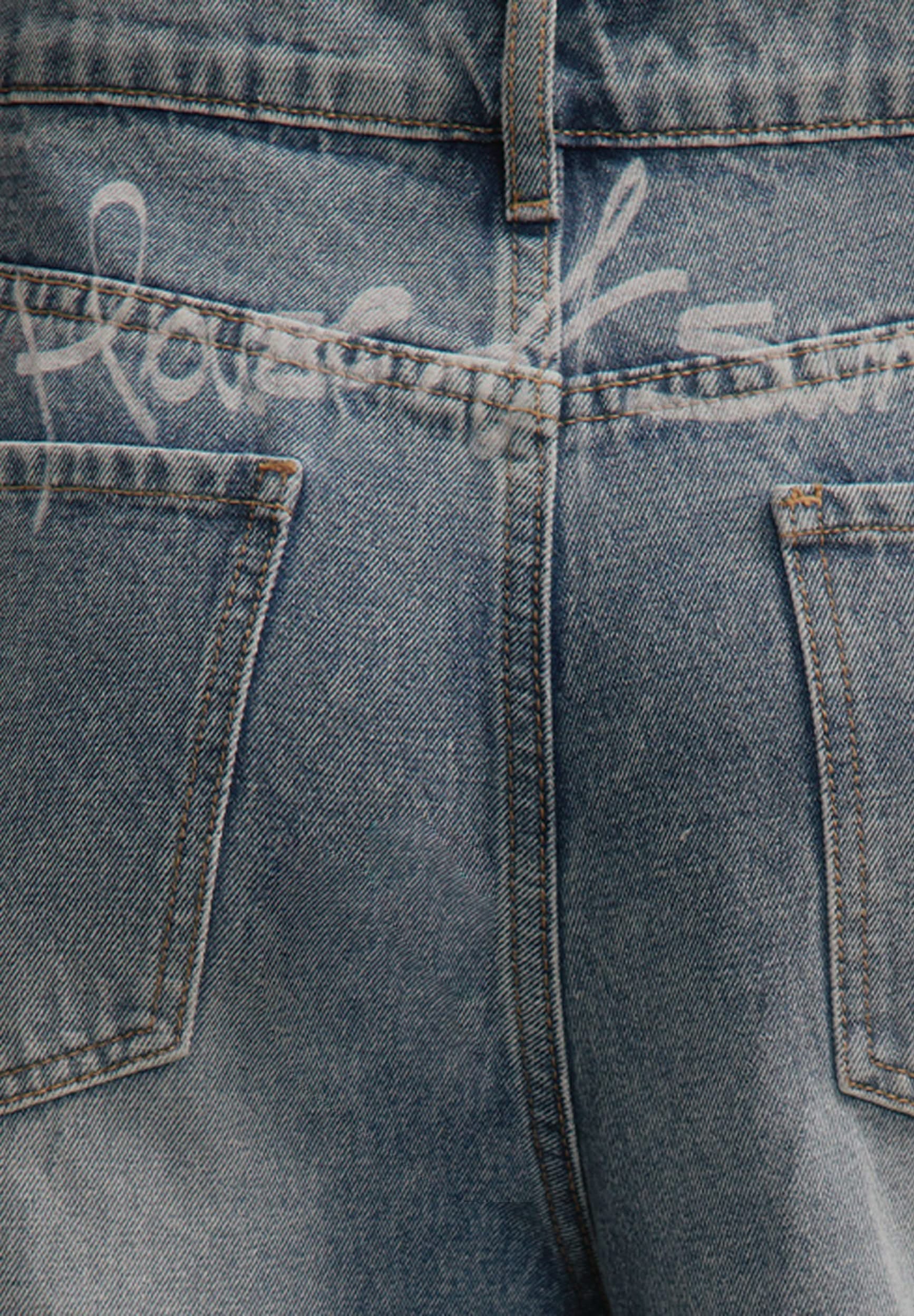 CLASSIC BLUE WIDE LEG DENIM