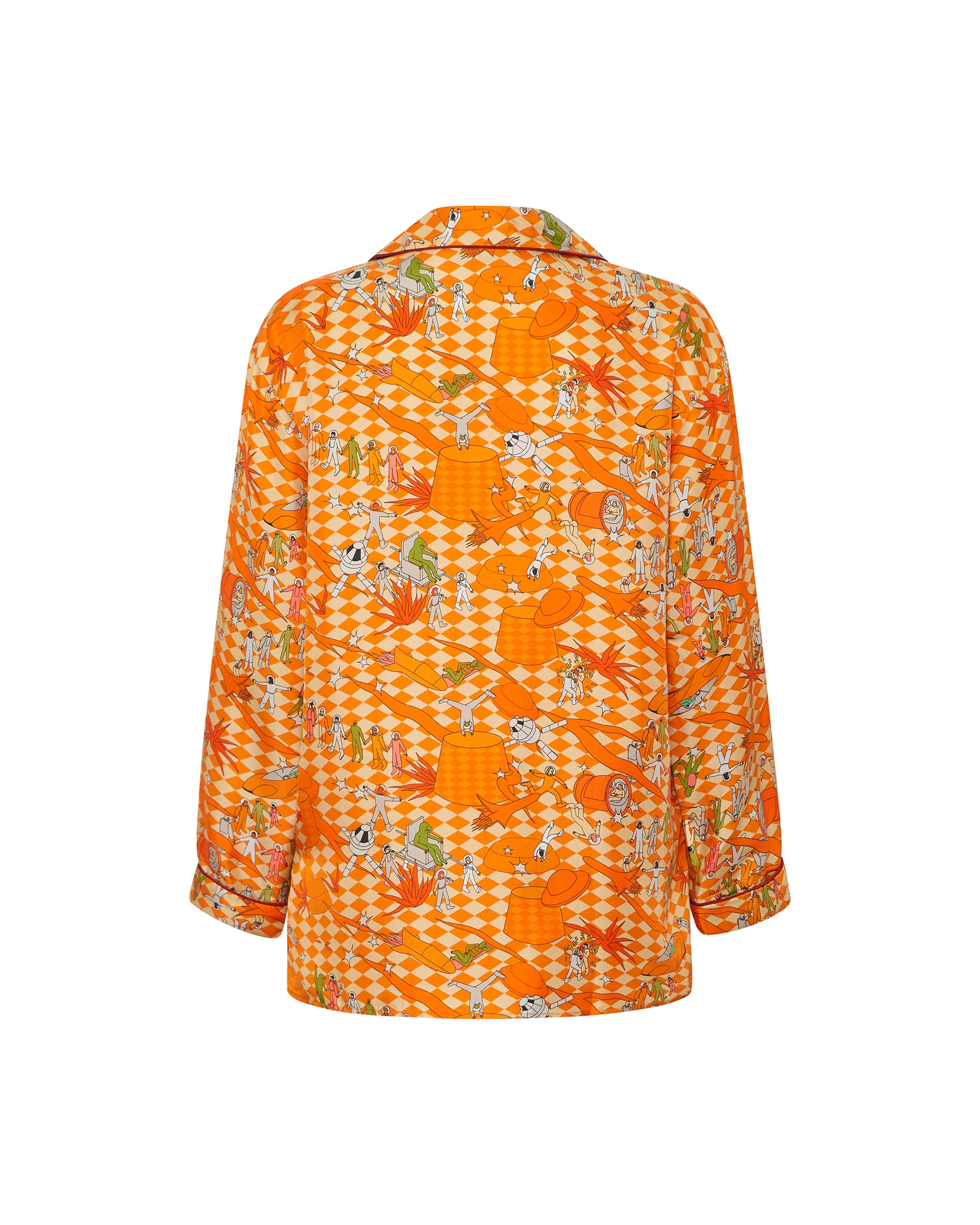 Mars Check Shirt - Orange Multi