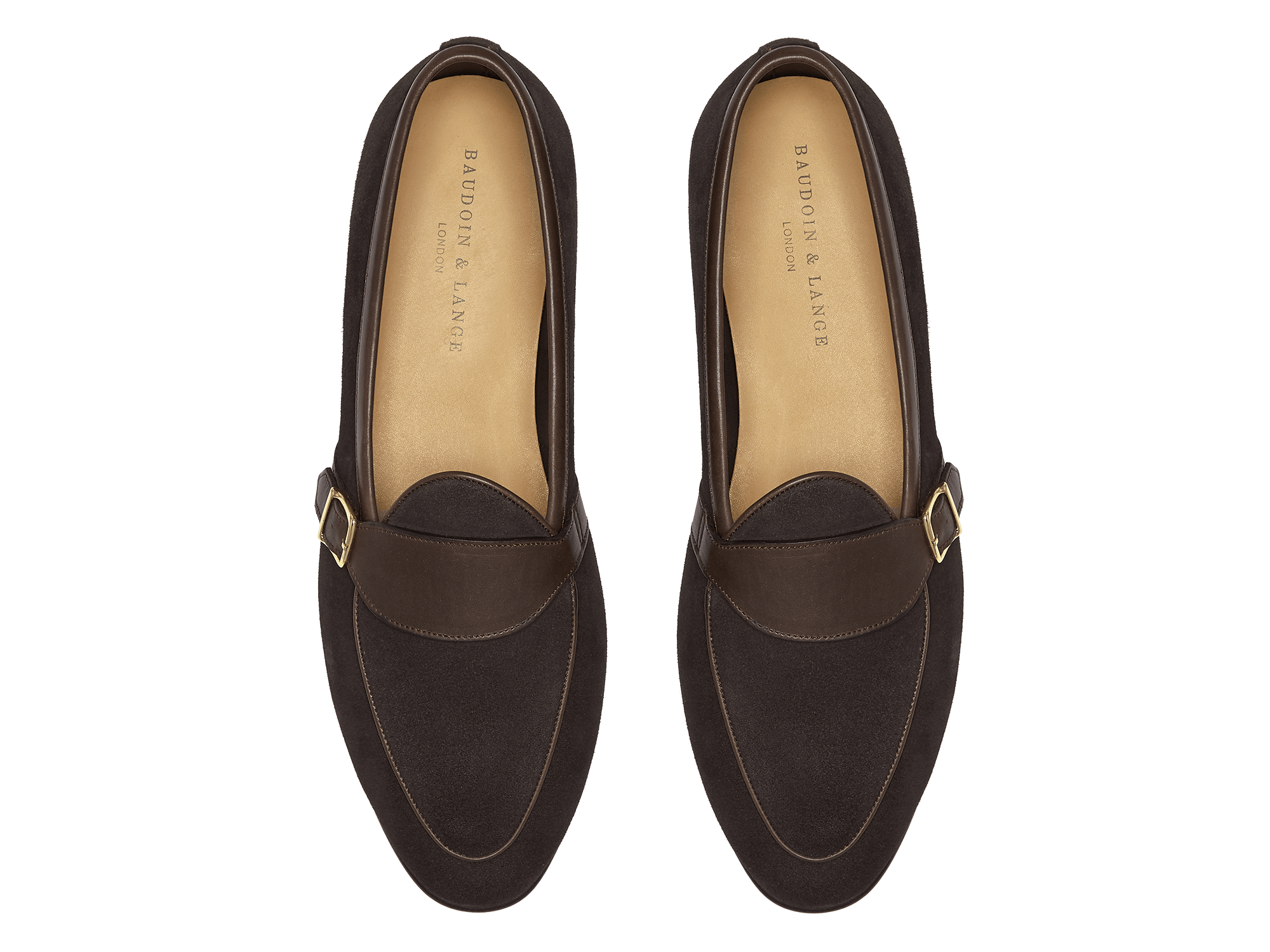 Sagan Classic Buckle in Lusitanias Dark Brown Asteria Suede and Marmo Calf