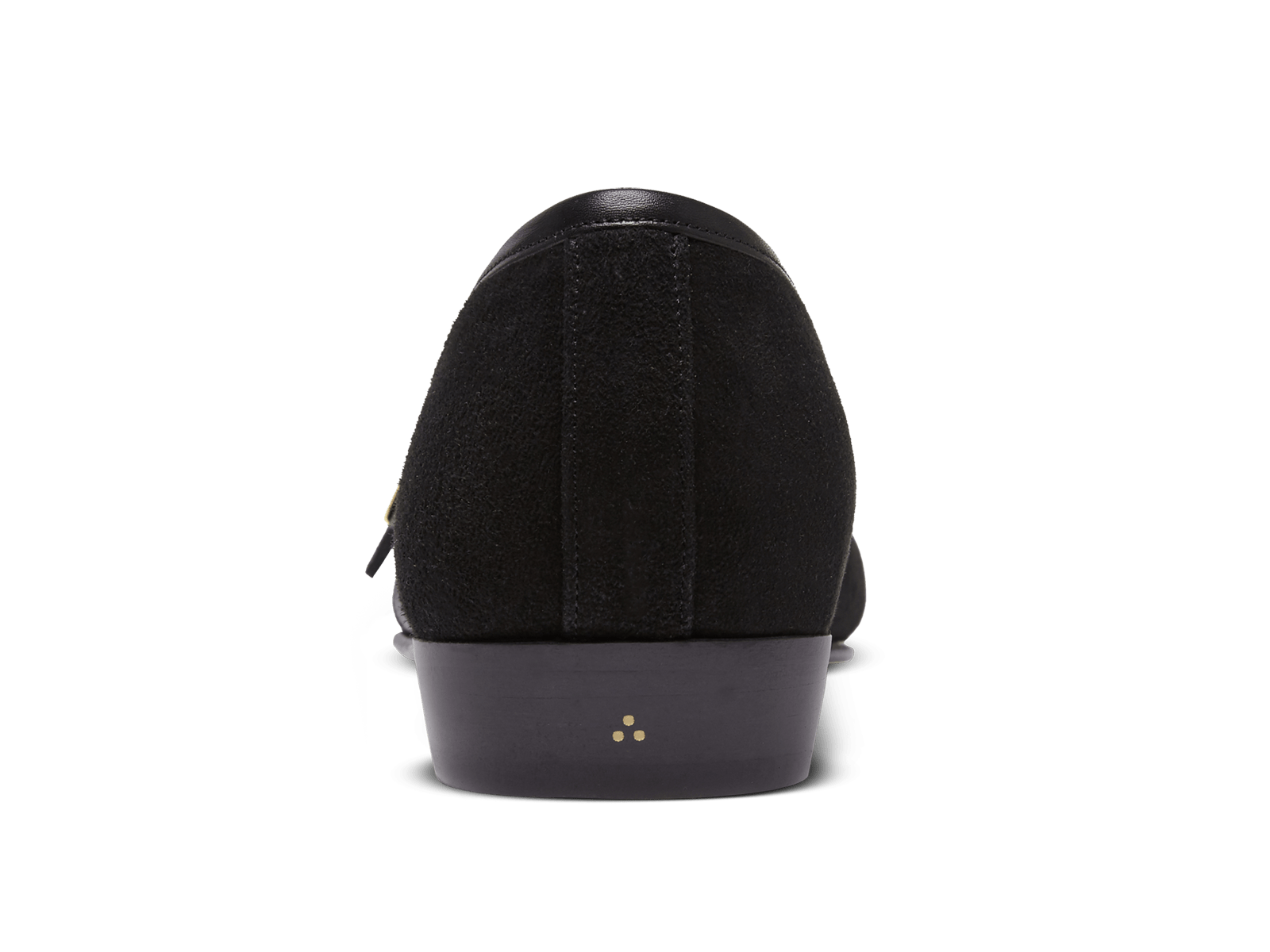 Sagan Classic Buckle in Black Asteria Suede and Marmo Calf