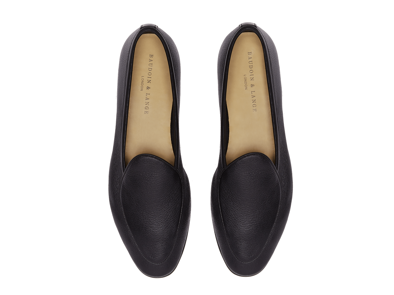 Sagan Classic Loafers in Black Deerskin