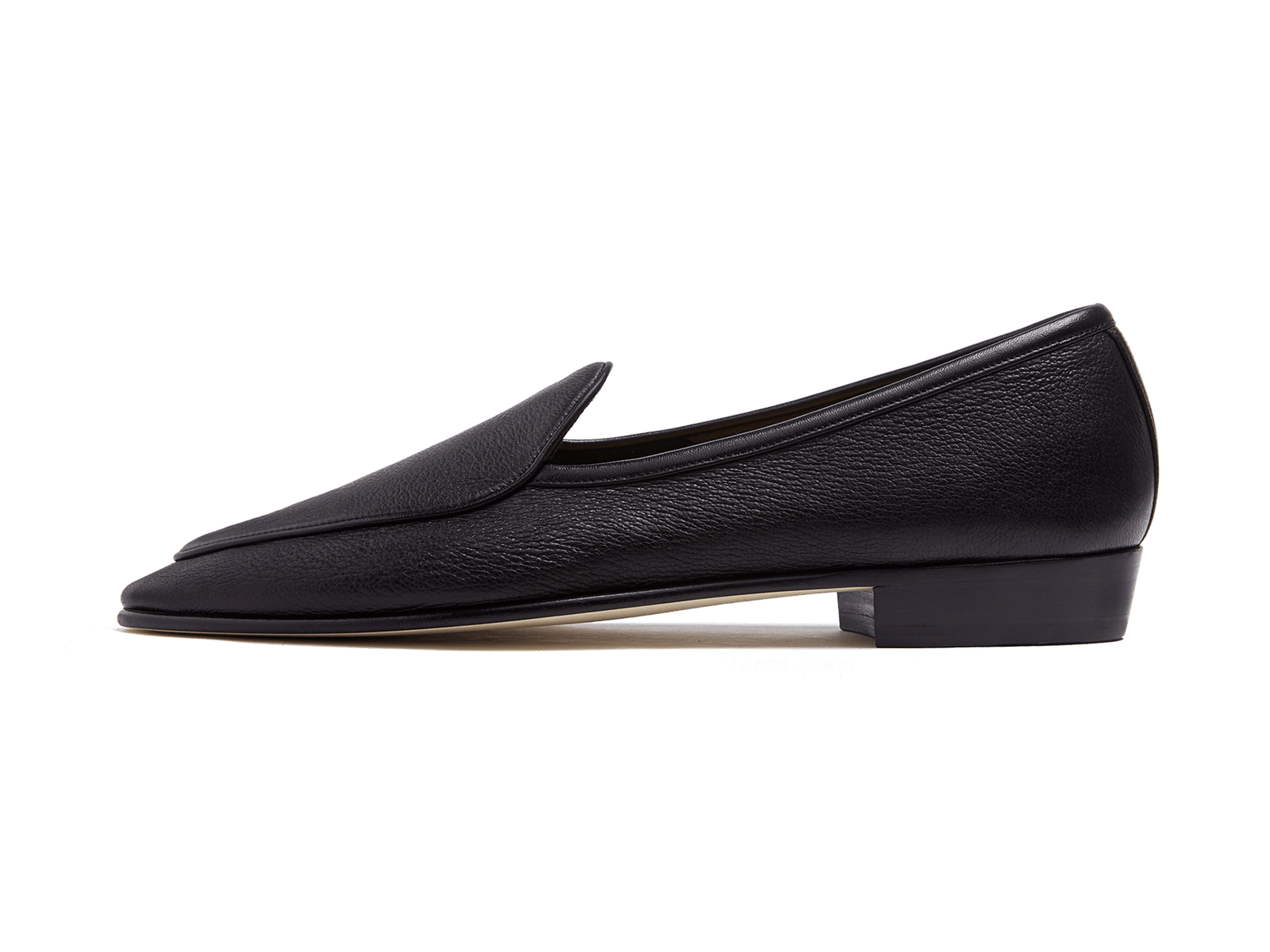 Sagan Classic Loafers in Black Deerskin
